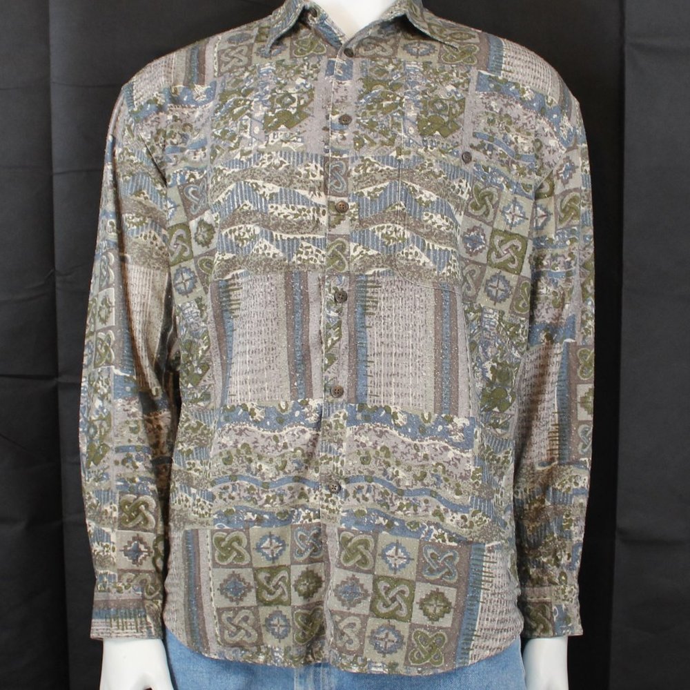 Silk Uomo Long Sleeve Button Down - Medium
